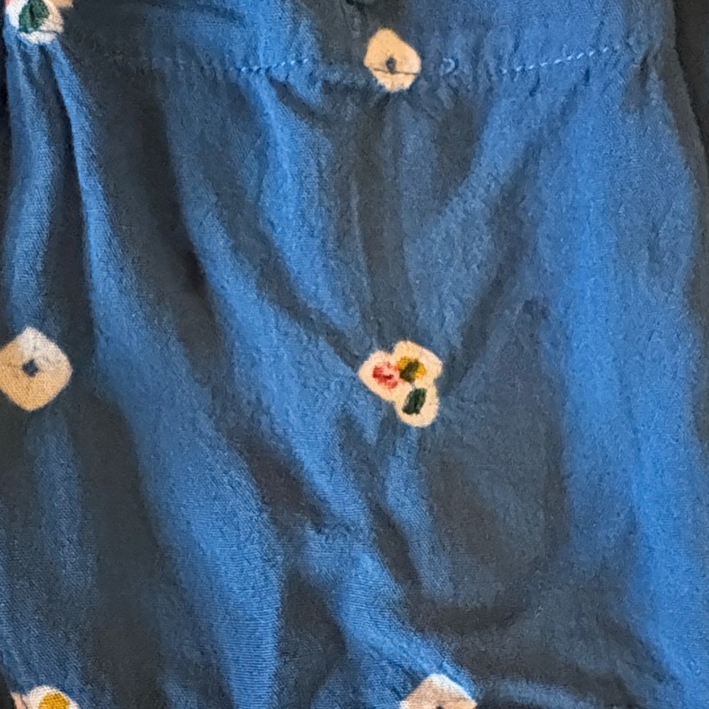 Vintage Elegant Blue Maxi Dress with Heart Accents - Picture 3 of 5